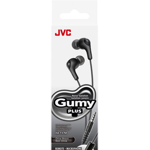 JVC - Écouteurs Intra-Auriculaire Filaire, Gumy Plus, Noir