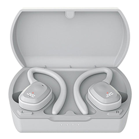 JVC - Écouteurs Sans-Fil Intra-Auriculaire Sport, Bluetooth 5.0, Avec Boitier de Recharge, Gris