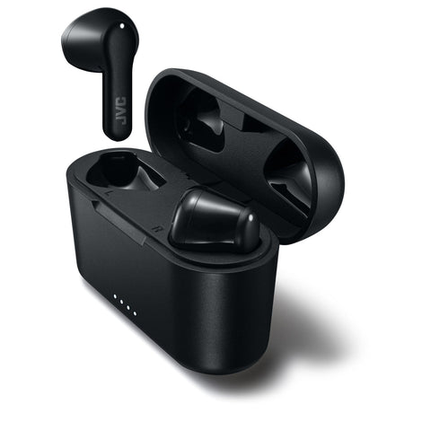 JVC HA-A3T-B - Écouteurs Intra-Auriculaires Sans-Fil, Bluetooth 5.1 avec Boitier de Recharge, Noir