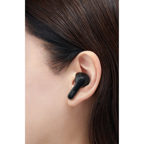 JVC HA-A3T-B - Écouteurs Intra-Auriculaires Sans-Fil, Bluetooth 5.1 avec Boitier de Recharge, Noir