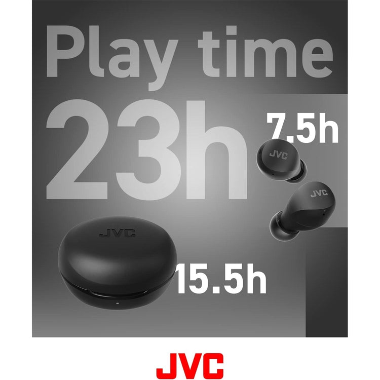 JVC HA-A6T-B - Écouteur Sans-Fil Intra-Auriculaire, Bluetooth 5.1, Avec Boitier de Recharge et Commande Tactile, Noir - Simple Boutique