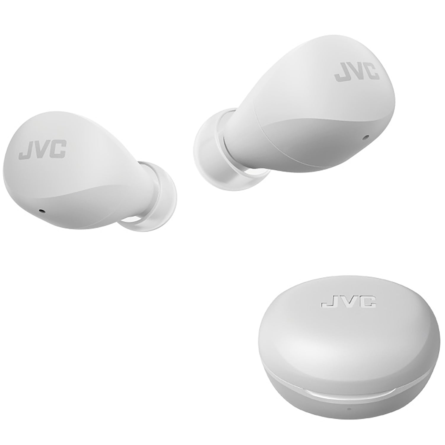 JVC HA-A6T-W - Écouteur Sans-Fil Intra-Auriculaire, Bluetooth 5.1, Avec Boitier de Recharge et Commande Tactile, Blanc - Simple Boutique