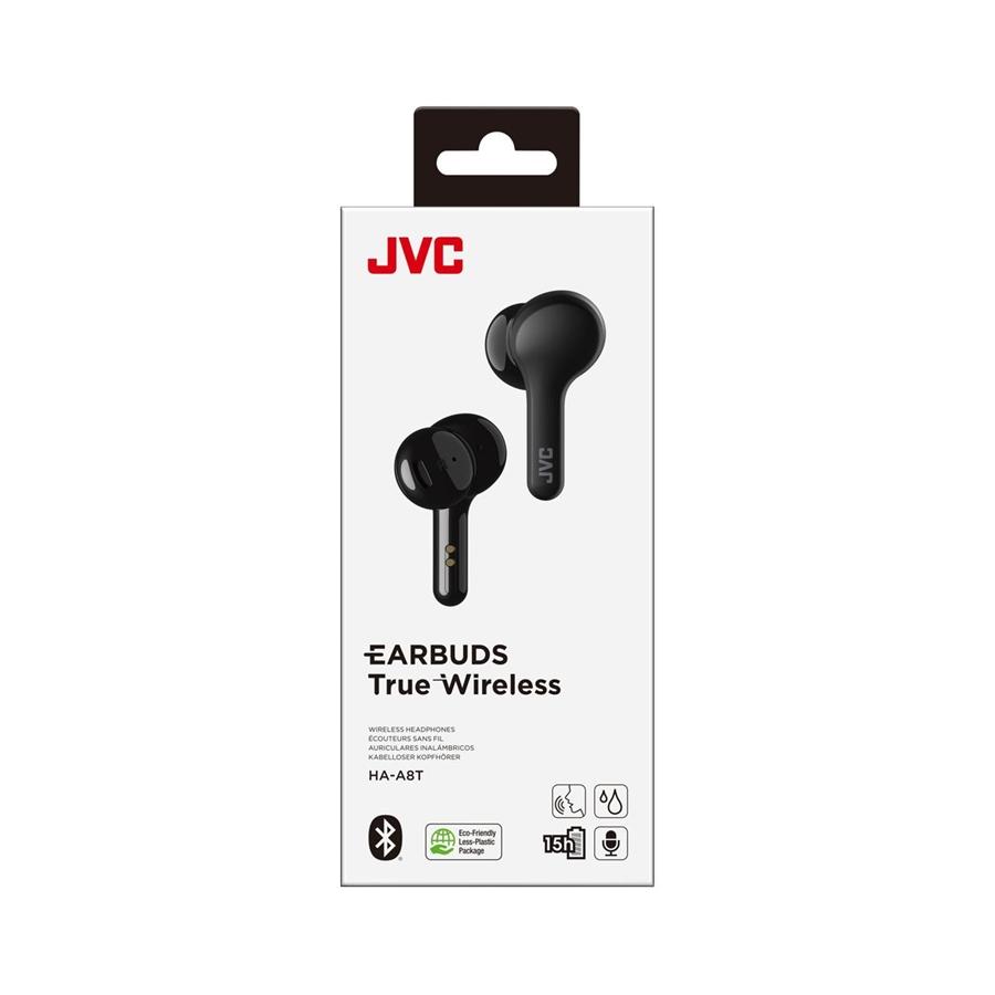 JVC HA-A8T-B - Écouteurs Intra-Auriculaire Sans-Fil, Bluetooth 5.0, Avec Boitier de Recharge, Noir - Simple Boutique