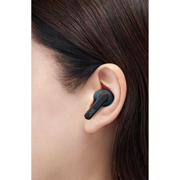 JVC HA-A9T-B - Écouteurs Intra-Auriculaires Sans-Fil, Bluetooth 5.1 avec Boitier de Recharge et Capteur Tactile, Noir - Simple Boutique