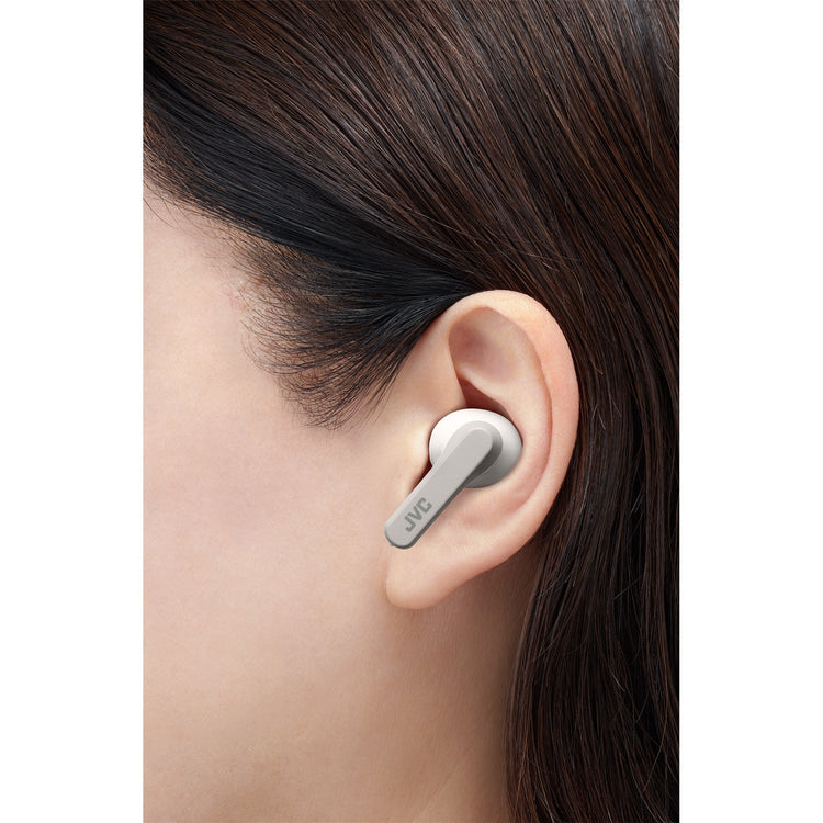 JVC HA-A9T-W - Écouteurs Intra-Auriculaires Sans-Fil, Bluetooth 5.1 avec Boitier de Recharge et Capteur Tactile, Blanc - Simple Boutique