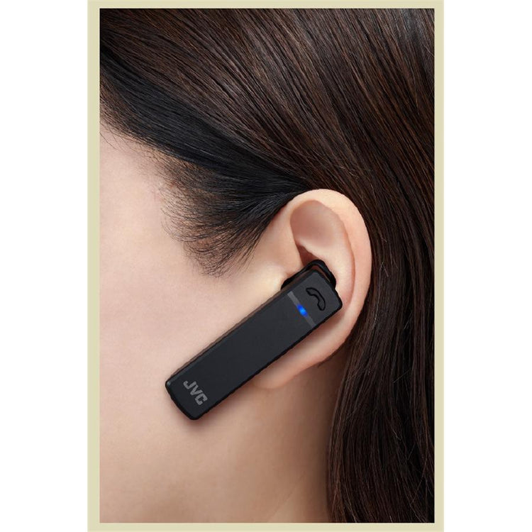 JVC HA-C300 Oreillette Longue Durée Rechargeable Bluetooth, Compatible avec HD Voice, Noir - Simple Boutique