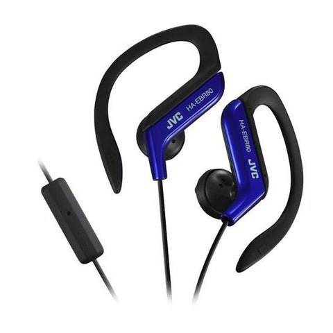 JVC HA-EBR80-A Écouteurs Sport Intra-Auriculaire avec Microphone et Télécommande Bleu
