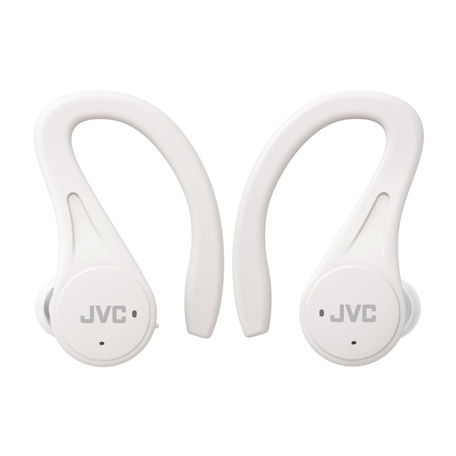 JVC HA-EC25T - Écouteurs Intra-Auriculaires Sans-Fil pour le Sport, Bluetooth 5.1, Avec Boitier de Recharge et Commandes Tactiles, Blanc - Simple Boutique