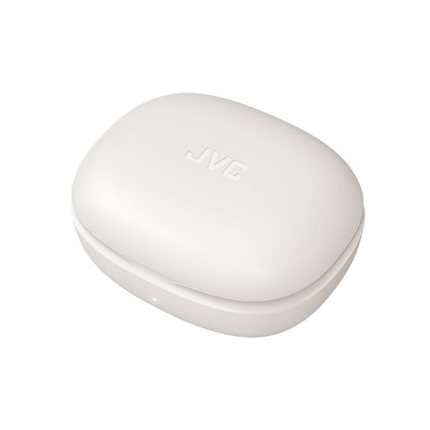 JVC HA-EC25T - Écouteurs Intra-Auriculaires Sans-Fil pour le Sport, Bluetooth 5.1, Avec Boitier de Recharge et Commandes Tactiles, Blanc