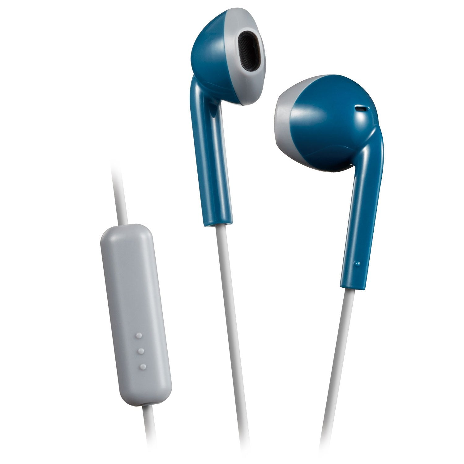 JVC HA-F19M-AH Écouteur Retro Intra-Auriculaire avec Microphone et Télécommande Bleu - Simple Boutique