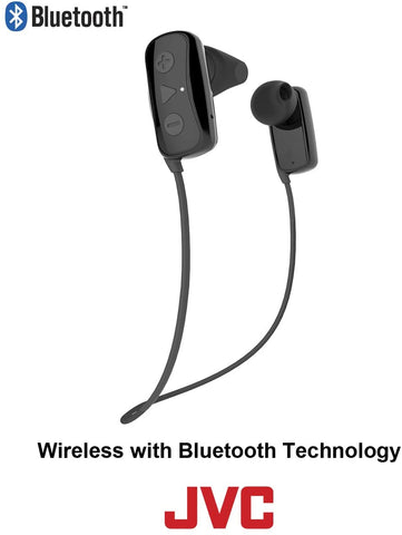 JVC HA-F250BT-B Casque D'Écoute Bluetooth avec Microphone Noir