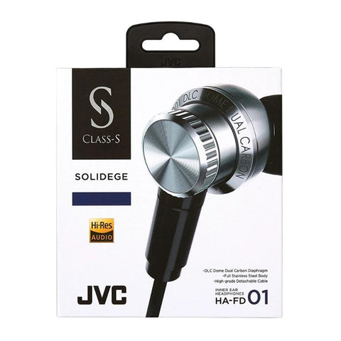 JVC HA-FD01 Écouteur Intra-Auriculaire Compatible Hi-Res Audio, Argent