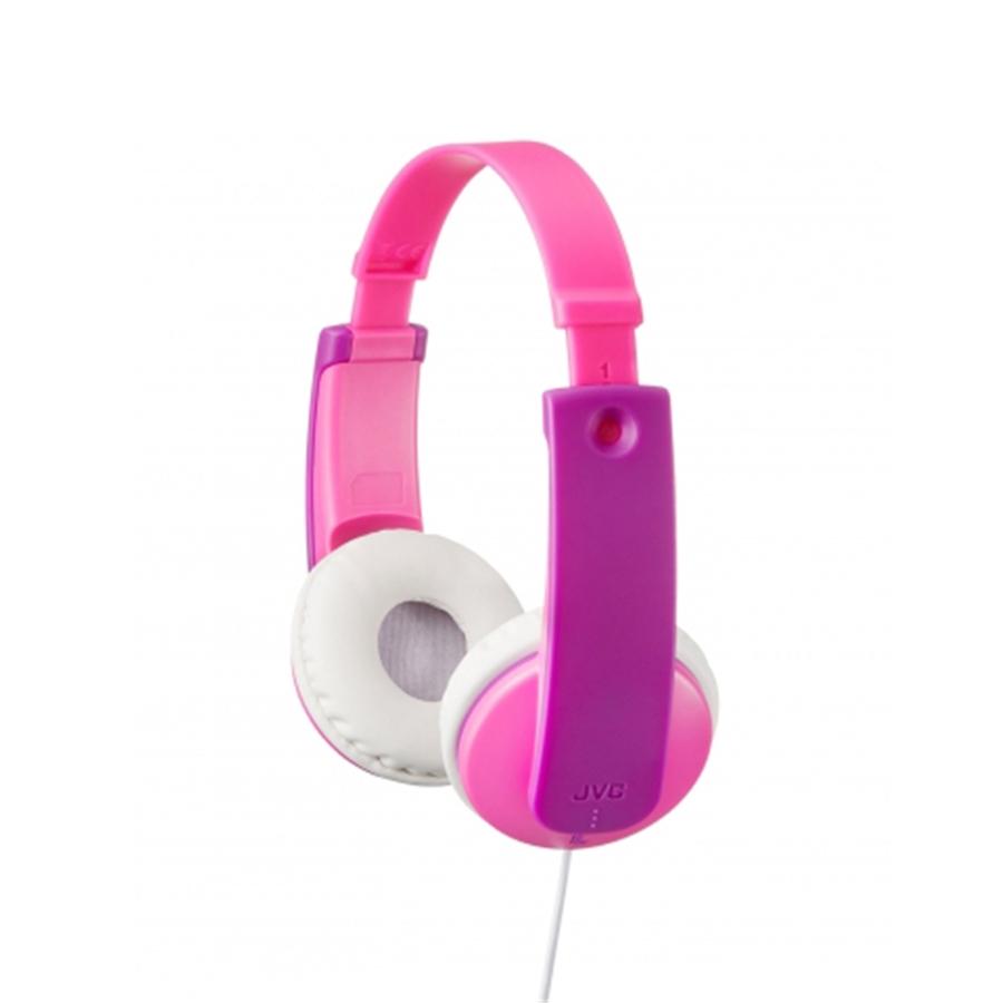 JVC HA-KD7-PN Casque D'Écoute pour Enfants 3 Ans et Plus Avec Autocollants Rose - Simple Boutique
