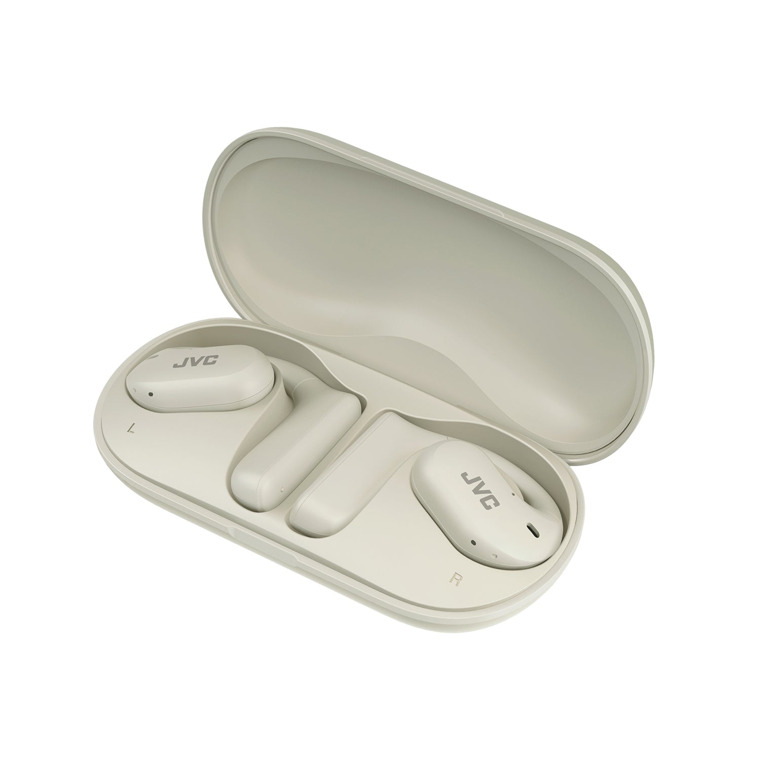 JVC HA-NP35T - Écouteurs à Oreille Ouverte Sans-Fil, Bluetooth 5.1 avec Commandes Tactiles, Blanc - Simple Boutique