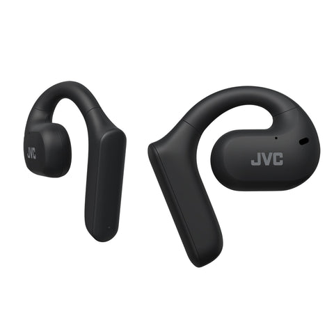 JVC HA-NP35T - Écouteurs à Oreille Ouverte Sans-Fil, Bluetooth 5.1 avec Commandes Tactiles, Noir
