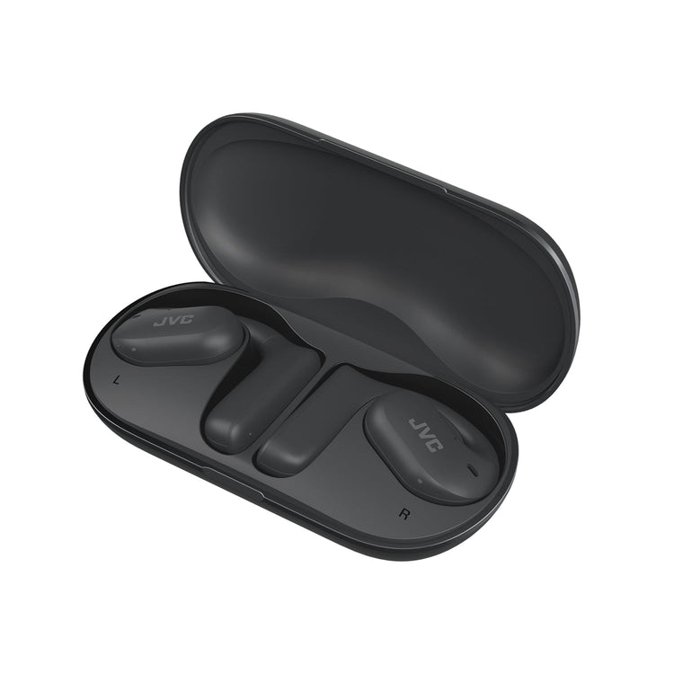 JVC HA-NP35T - Écouteurs à Oreille Ouverte Sans-Fil, Bluetooth 5.1 avec Commandes Tactiles, Noir - Simple Boutique