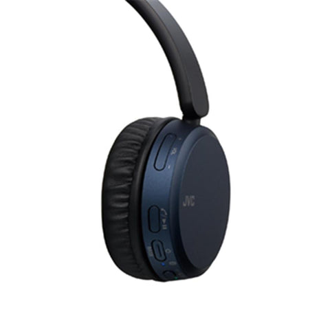 JVC HA-S65BN-A Casque D'Écoute Léger avec Supression de Bruit Ambiant, Microphone et Télécommande Bleu