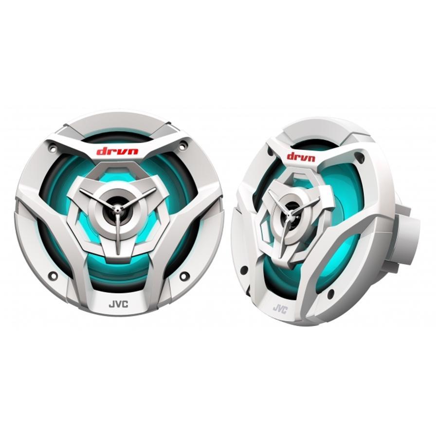 JVC - Haut-Parleurs Marine MotorSports, Coaxiaux à 2 Voies, 6.5 Pouces, 260W, Blanc - Simple Boutique