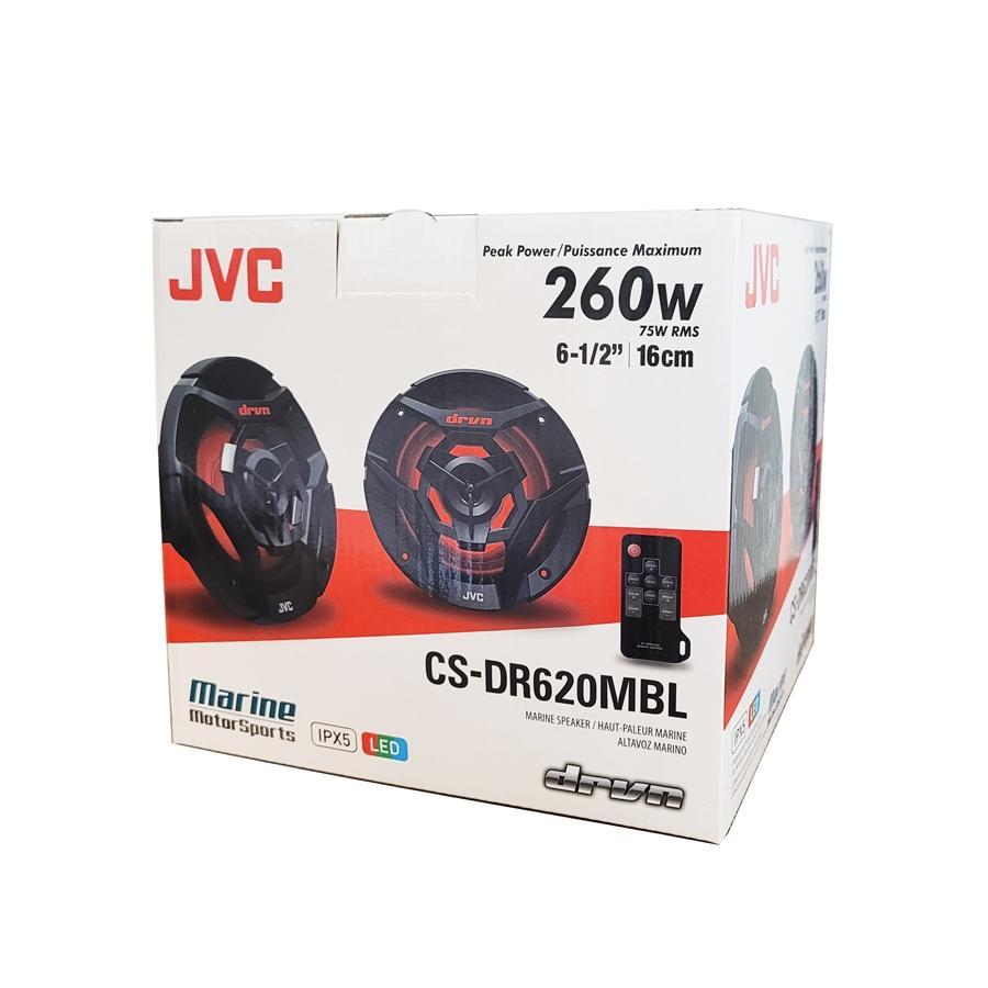 JVC - Haut-Parleurs Marine MotorSports, Coaxiaux à 2 Voies, 6.5 Pouces, 260W, Noir - Simple Boutique