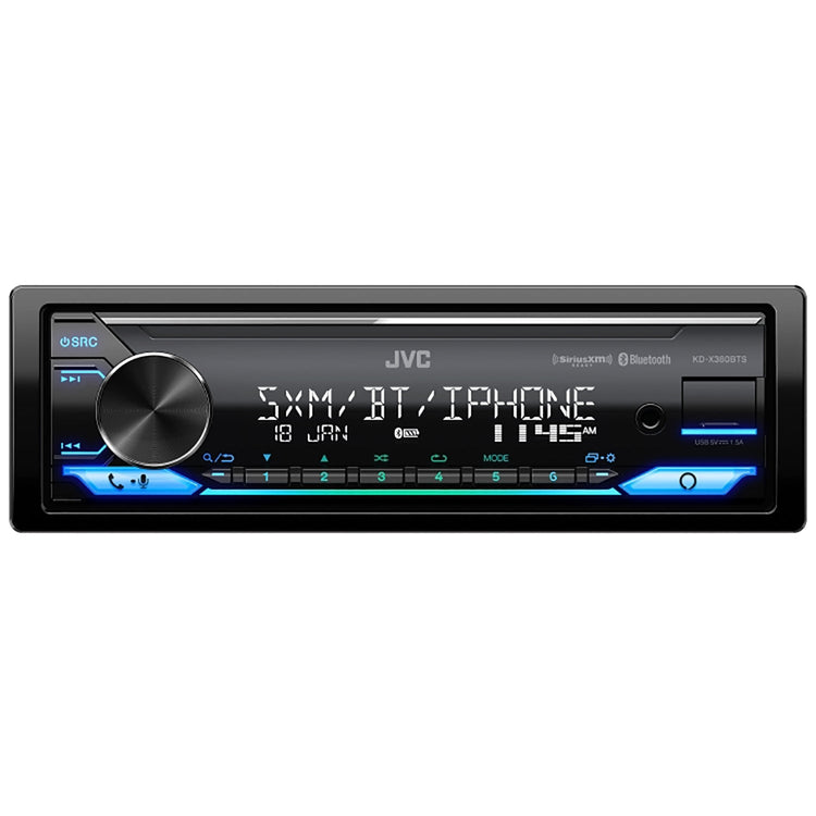 JVC KD-X380BTS - Radio/Récepteur Multimédia Numérique, Bluetooth, Pour Voiture, Noir - Simple Boutique