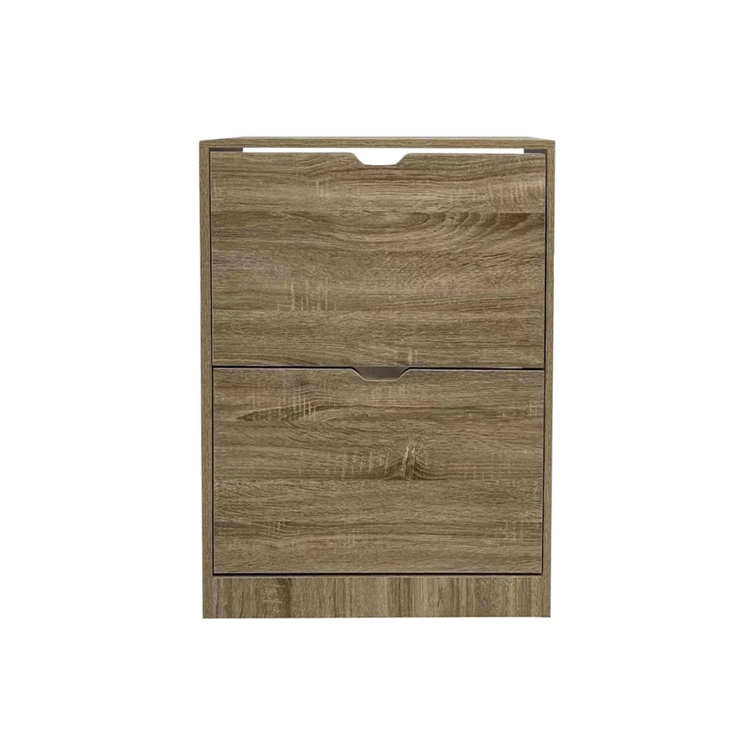 Jessar - Armoire de Rangement pour Chaussures à 2 Niveaux, De la Collection Baron, Brun - Simple Boutique