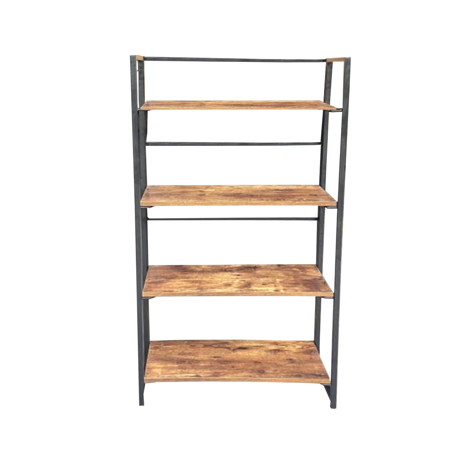 Jessar - Bibliothèque/Étagères à 4 Niveaux, 23.6" x11.8"x49.2", De la Collection Adrien, Brun - Simple Boutique