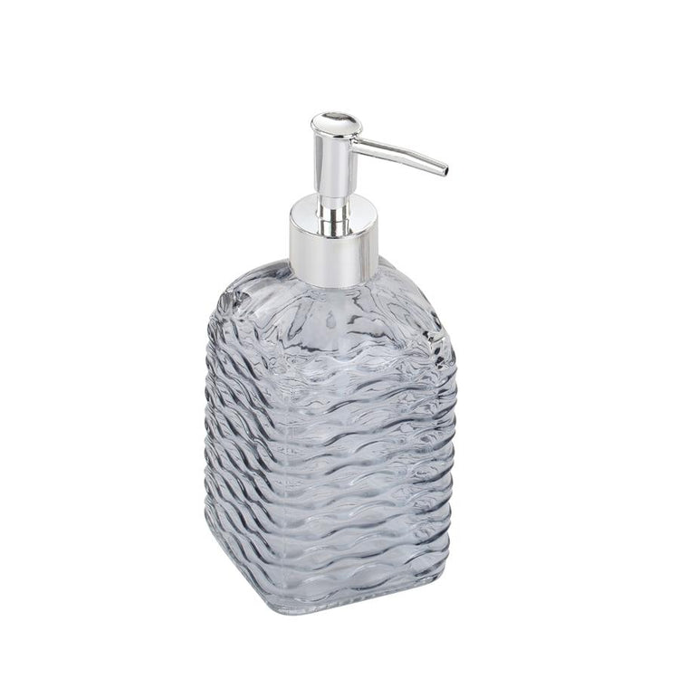 Jessar - Distributeur de Savon en Verre pour Salle de Bain, Transparent - Simple Boutique