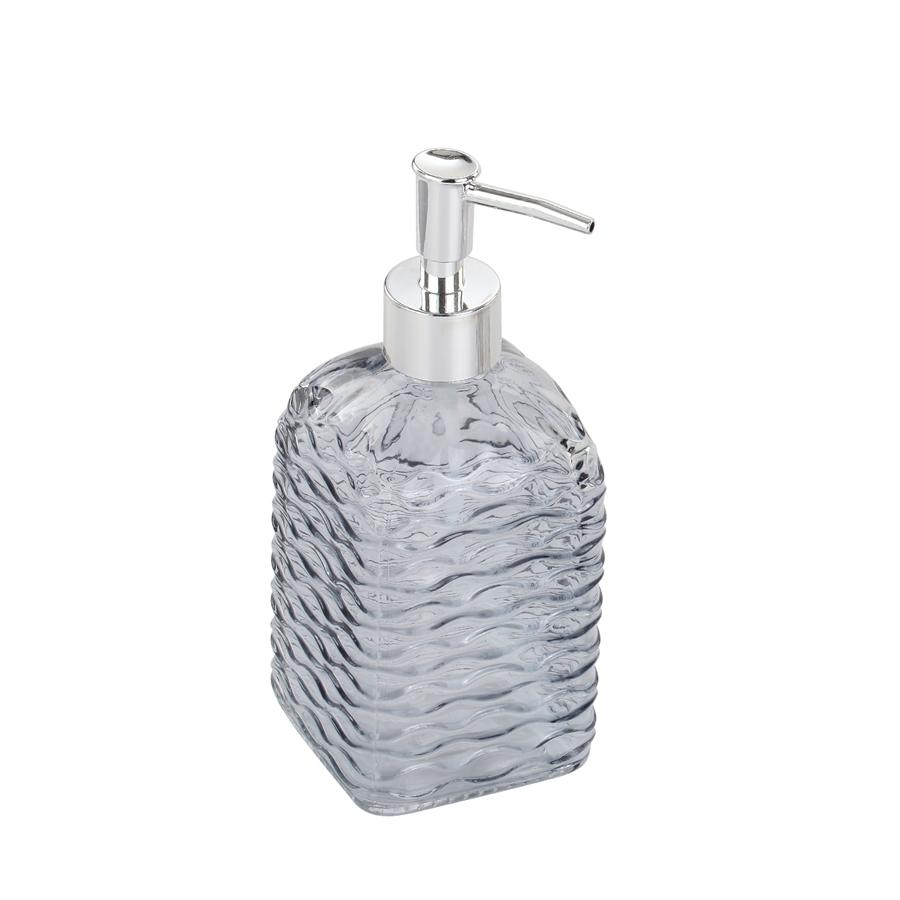 Jessar - Distributeur de Savon en Verre pour Salle de Bain, Transparent - Simple Boutique