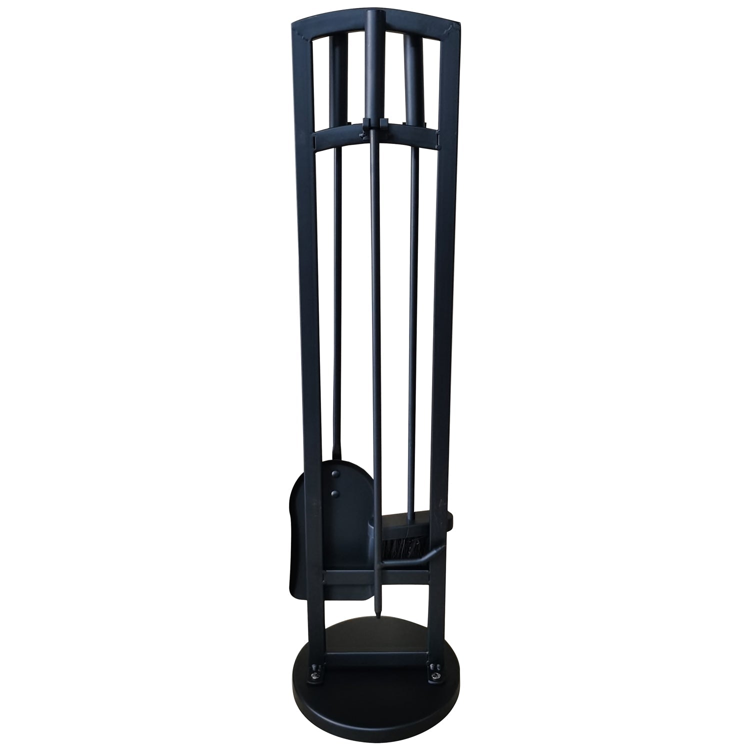 Jessar - Ensemble d'outils pour la Cheminée, 29'' de Hauteur, 4 Morceaux De la Collection Kingston, Noir - Simple Boutique