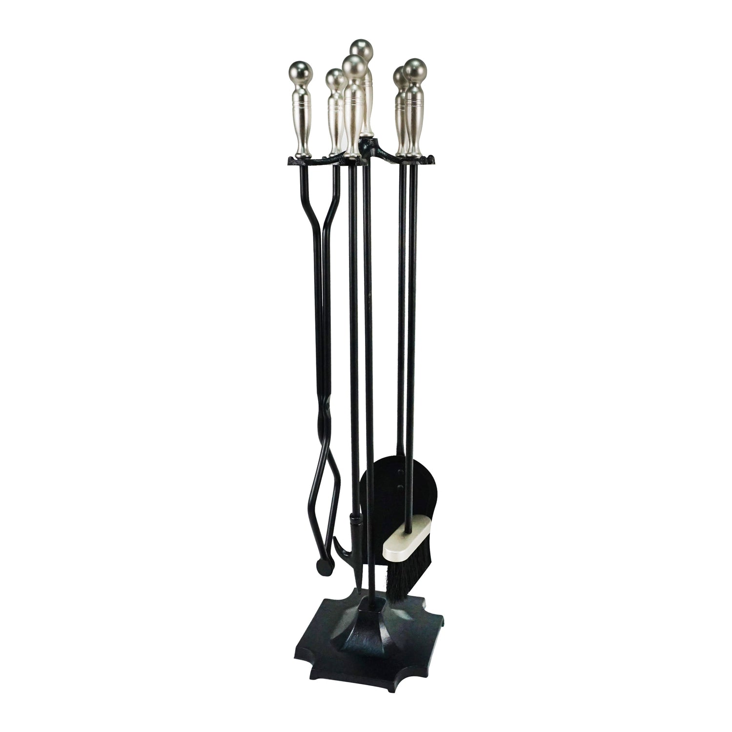 Jessar - Ensemble d'outils pour la Cheminée, 32'' de Hauteur, 5 Morceaux, De la Collection Grant, Cuivre - Simple Boutique