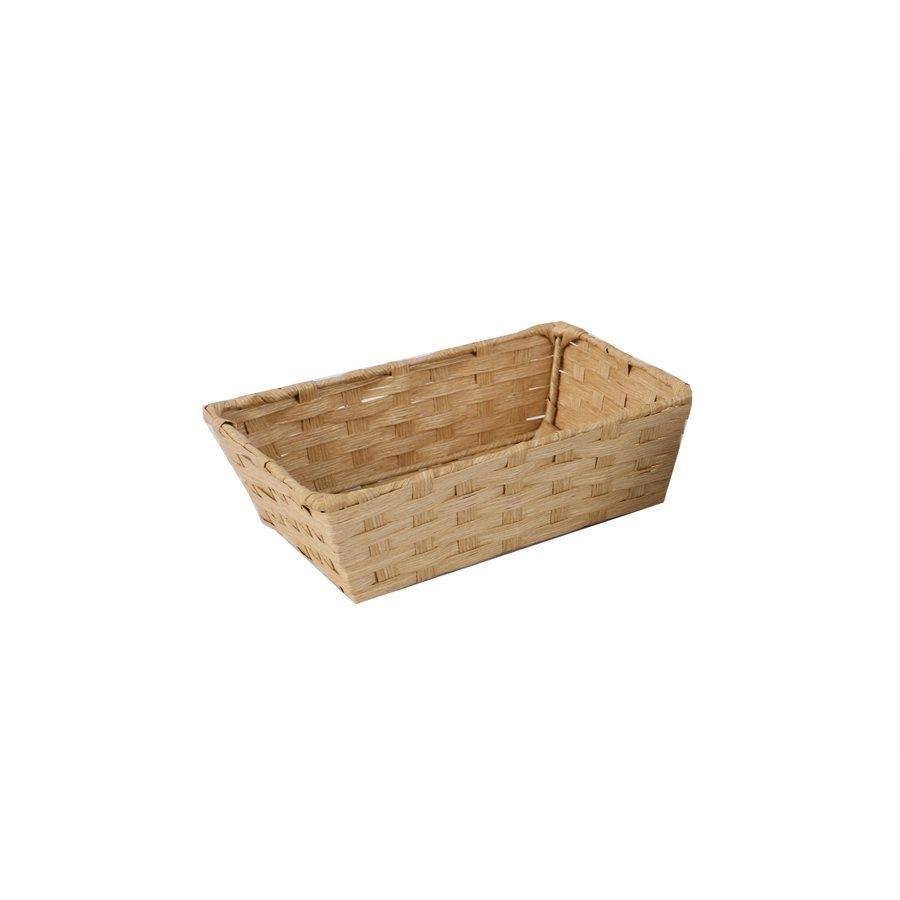 Jessar - Panier de Rangement en Osier, 24X15X7.5 cm, Beige - Simple Boutique