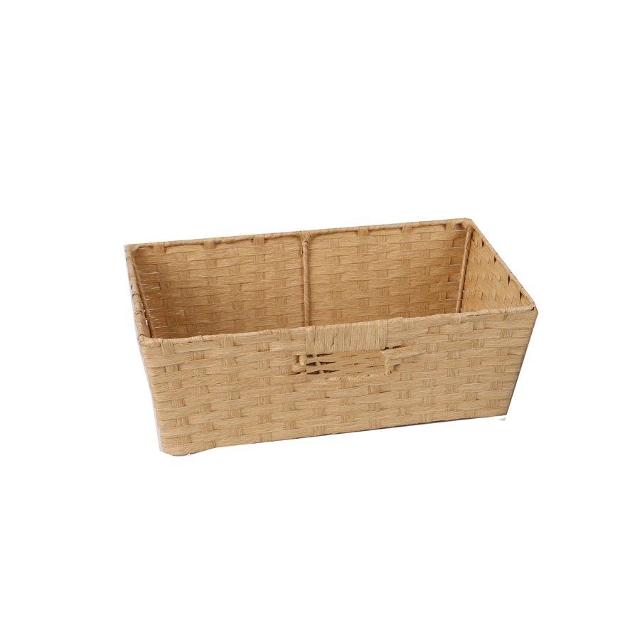Jessar - Panier de Rangement en Osier, 38X26X13 cm, Beige - Simple Boutique