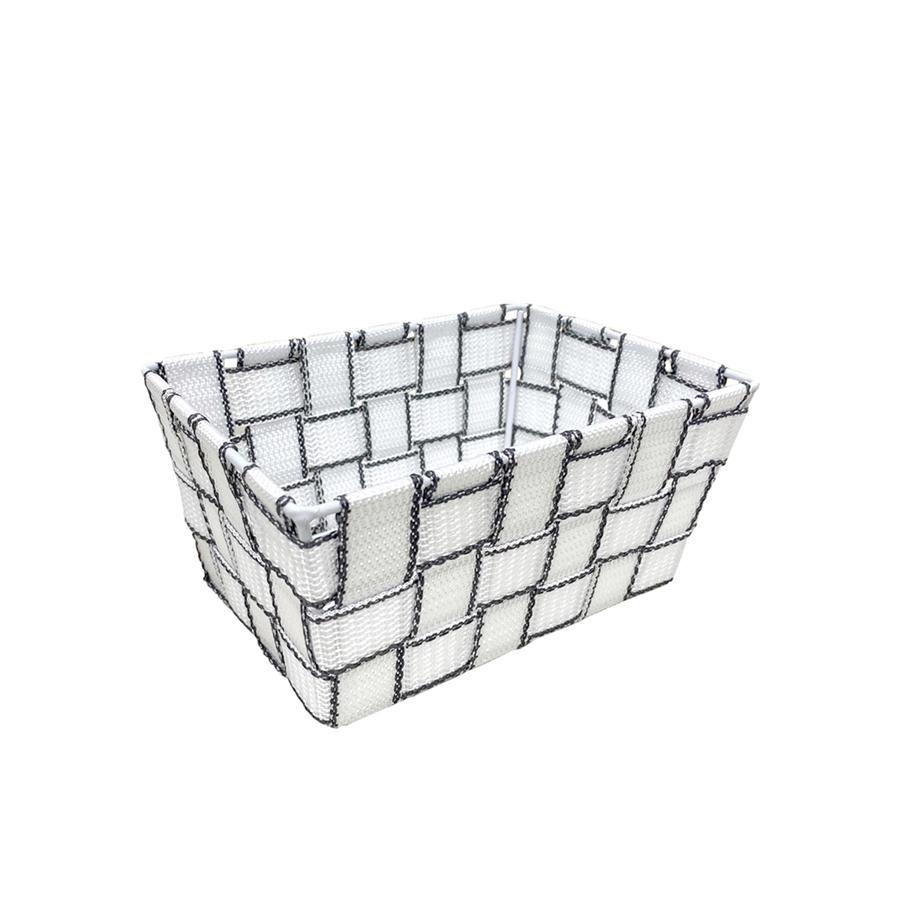 Jessar - Panier de Rangement en Tissus, 19X14X9 cm, Blanc - Simple Boutique