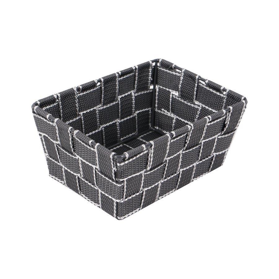 Jessar - Panier de Rangement en Tissus, 19X14X9 cm, Gris - Simple Boutique