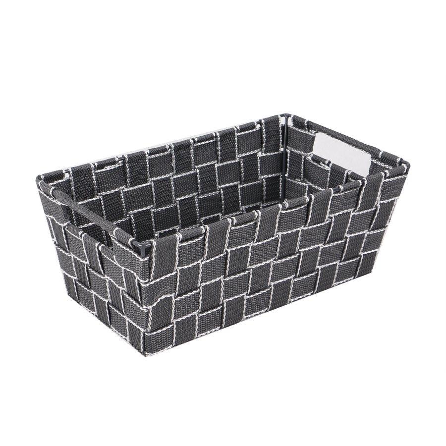 Jessar - Panier de Rangement en Tissus, 30X18 X11.5 cm, Gris - Simple Boutique