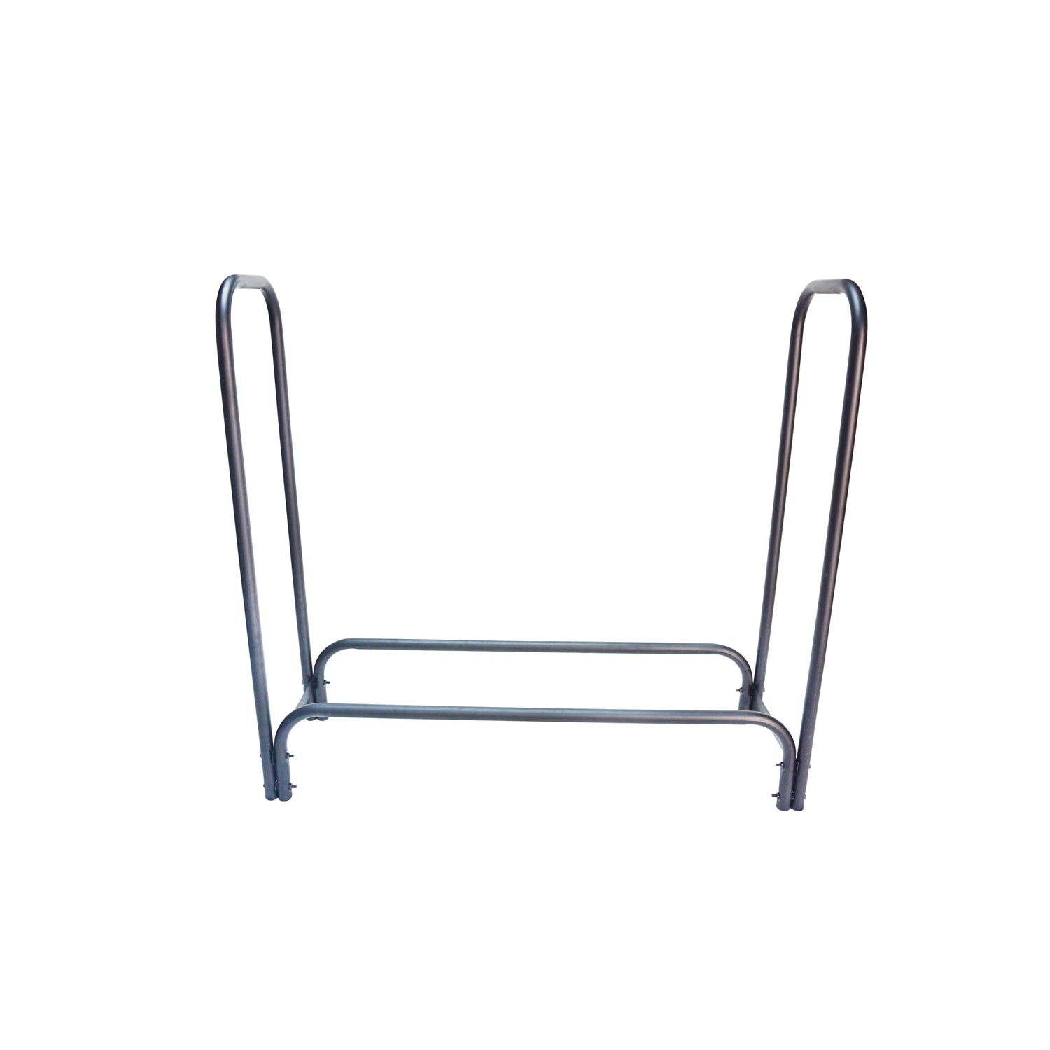 Jessar - Support à Buche en Métal, 122x34x124cm, De la Collection Spirit, Argenté - Simple Boutique