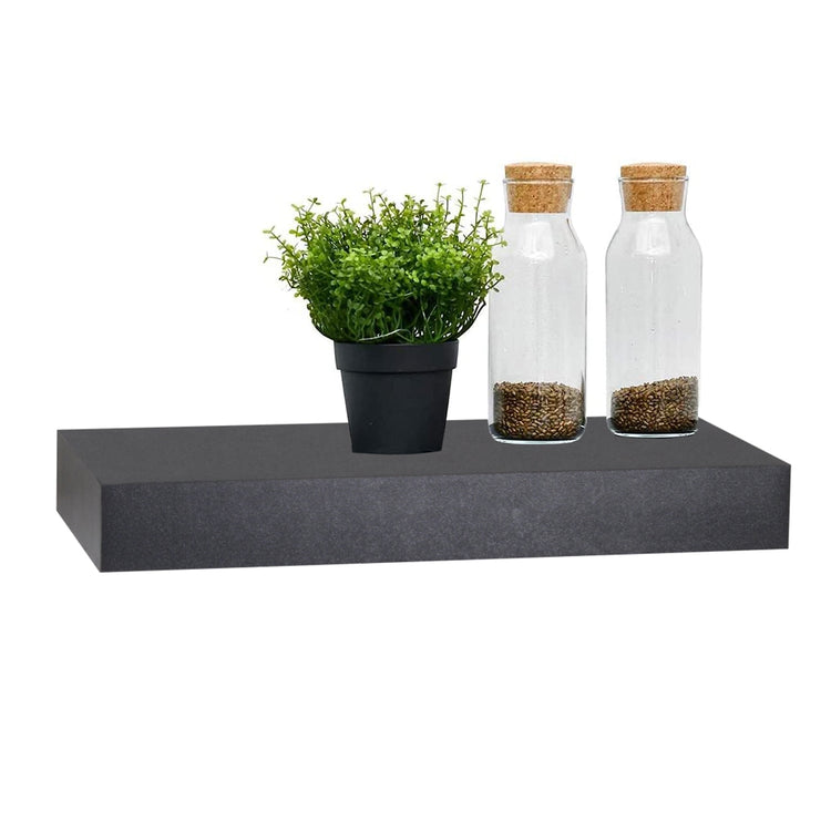 Jessar - Tablette Flottante Murale Individuelle, 15.75" x 9.25" x 1.5" , Noir - Simple Boutique
