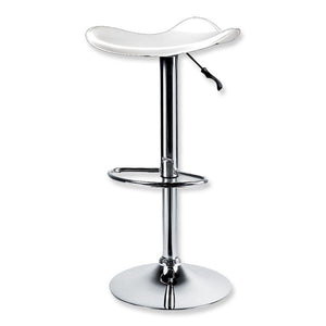 Jessar - Tabouret Tournant à Hauteur Réglable de la Collection Flex, Ensemble de 2, Blanc - Simple Boutique
