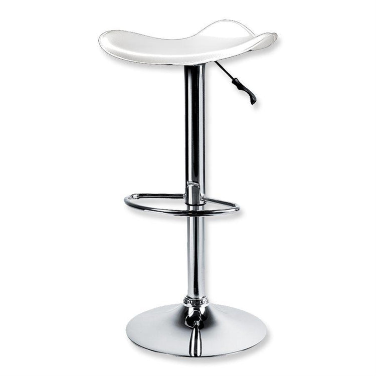 Jessar - Tabouret Tournant à Hauteur Réglable de la Collection Flex, Ensemble de 2, Blanc - Simple Boutique