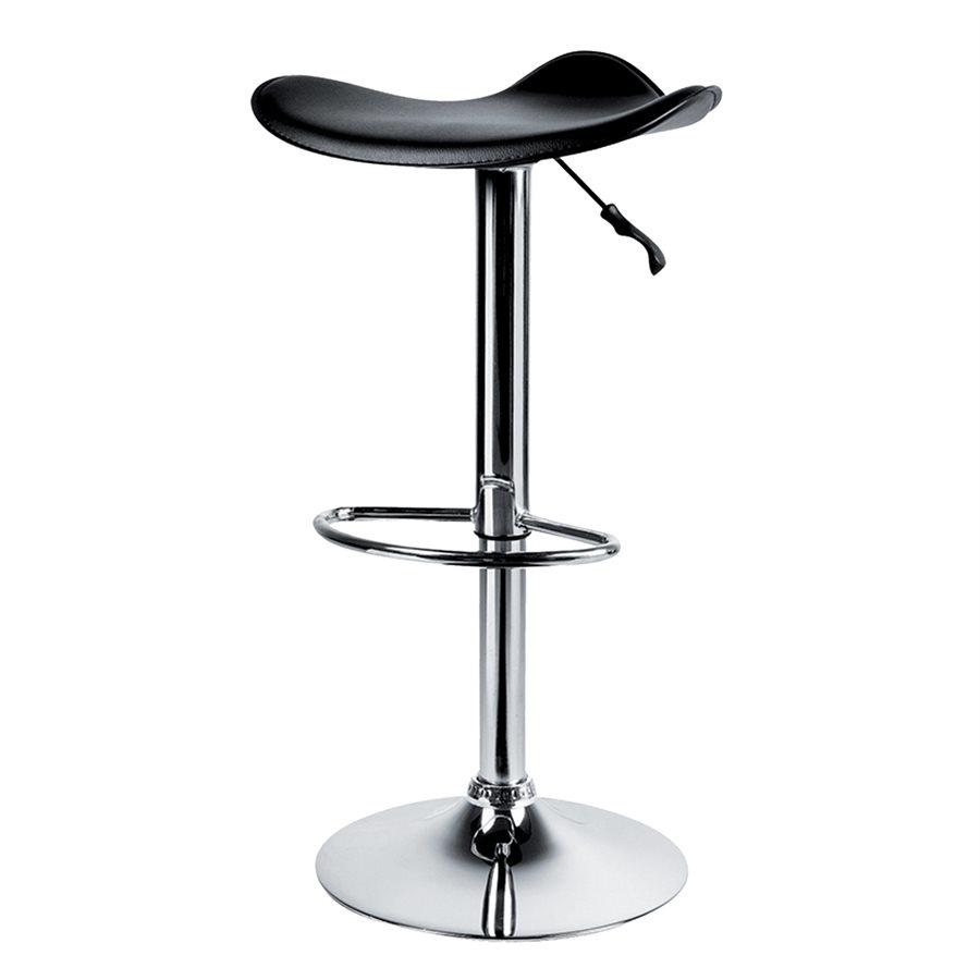 Jessar - Tabouret Tournant à Hauteur Réglable de la Collection Flex, Ensemble de 2, Noir - Simple Boutique