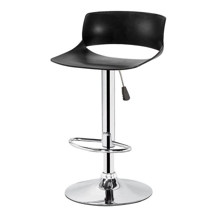 Jessar - Tabouret Tournant à Hauteur Réglable de la Collection Glamour, Ensemble de 2, Noir - Simple Boutique
