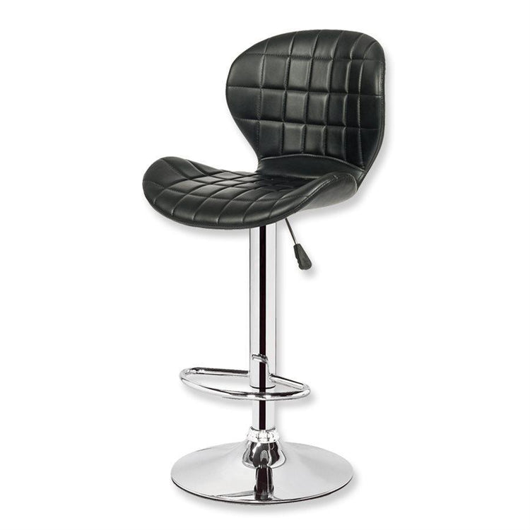 Jessar - Tabouret Tournant à Hauteur Réglable de la Collection Upper, Ensemble de 2, Noir - Simple Boutique