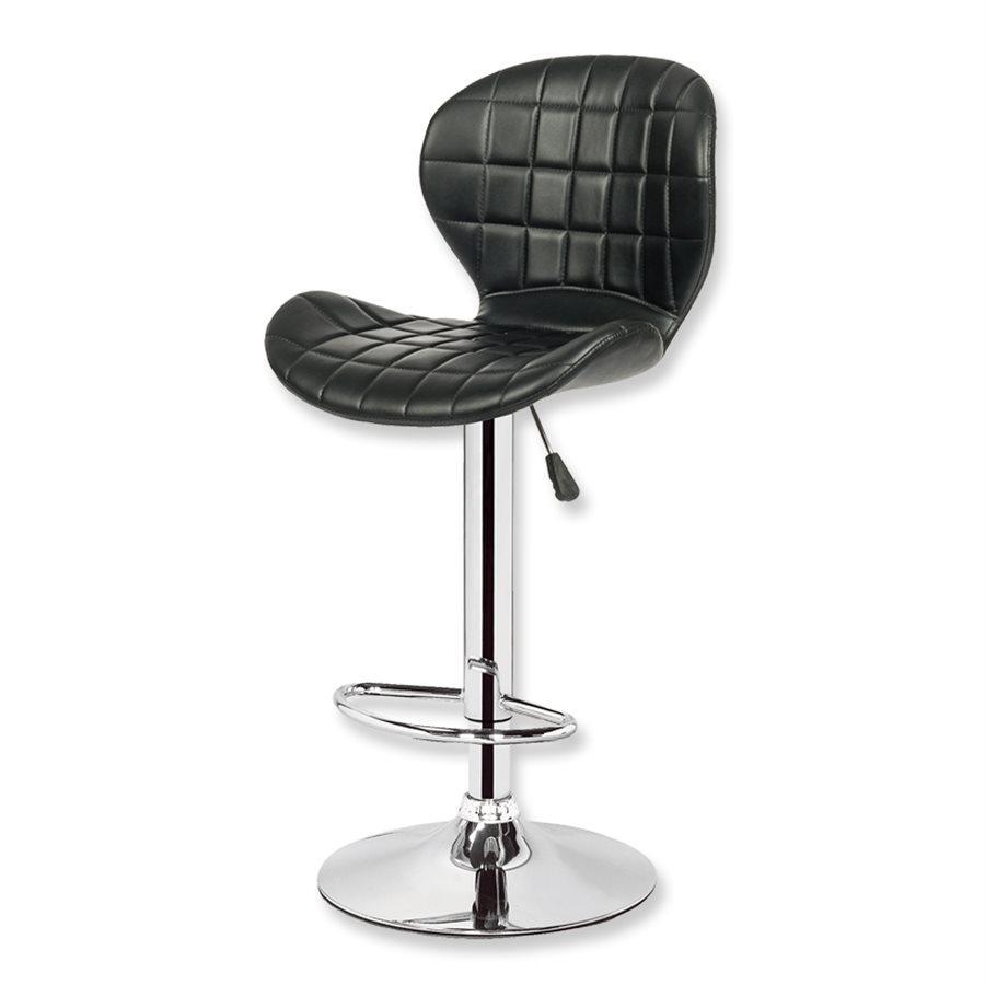 Jessar - Tabouret Tournant à Hauteur Réglable de la Collection Upper, Ensemble de 2, Noir - Simple Boutique