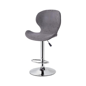 Jessar - Tabourets Tournants à Hauteur Réglable de la Collection California, Ensemble de 2, Gris - Simple Boutique