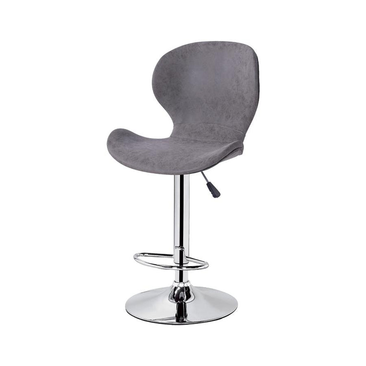 Jessar - Tabourets Tournants à Hauteur Réglable de la Collection California, Ensemble de 2, Gris - Simple Boutique