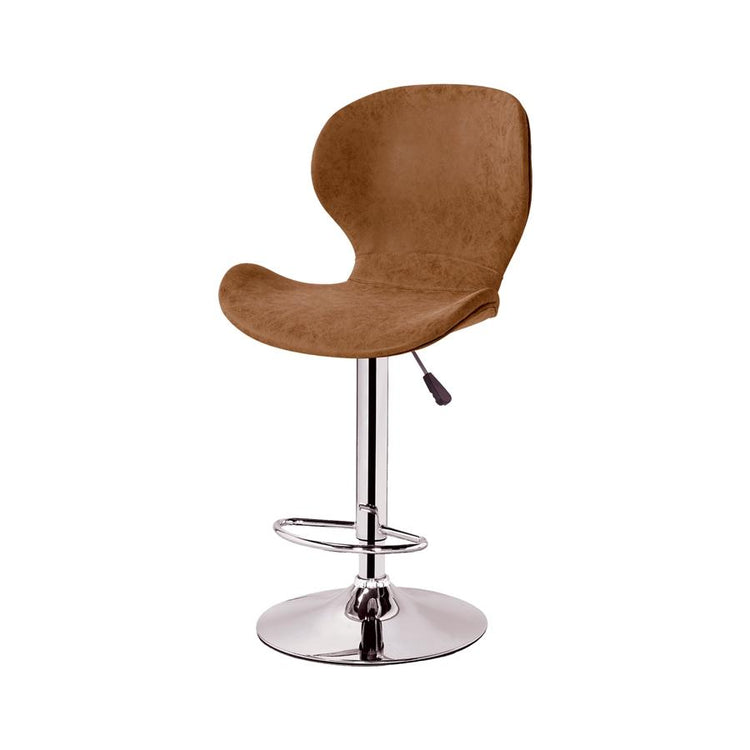 Jessar - Tabourets Tournants à Hauteur Réglable de la Collection California, Ensemble de 2, Marron - Simple Boutique