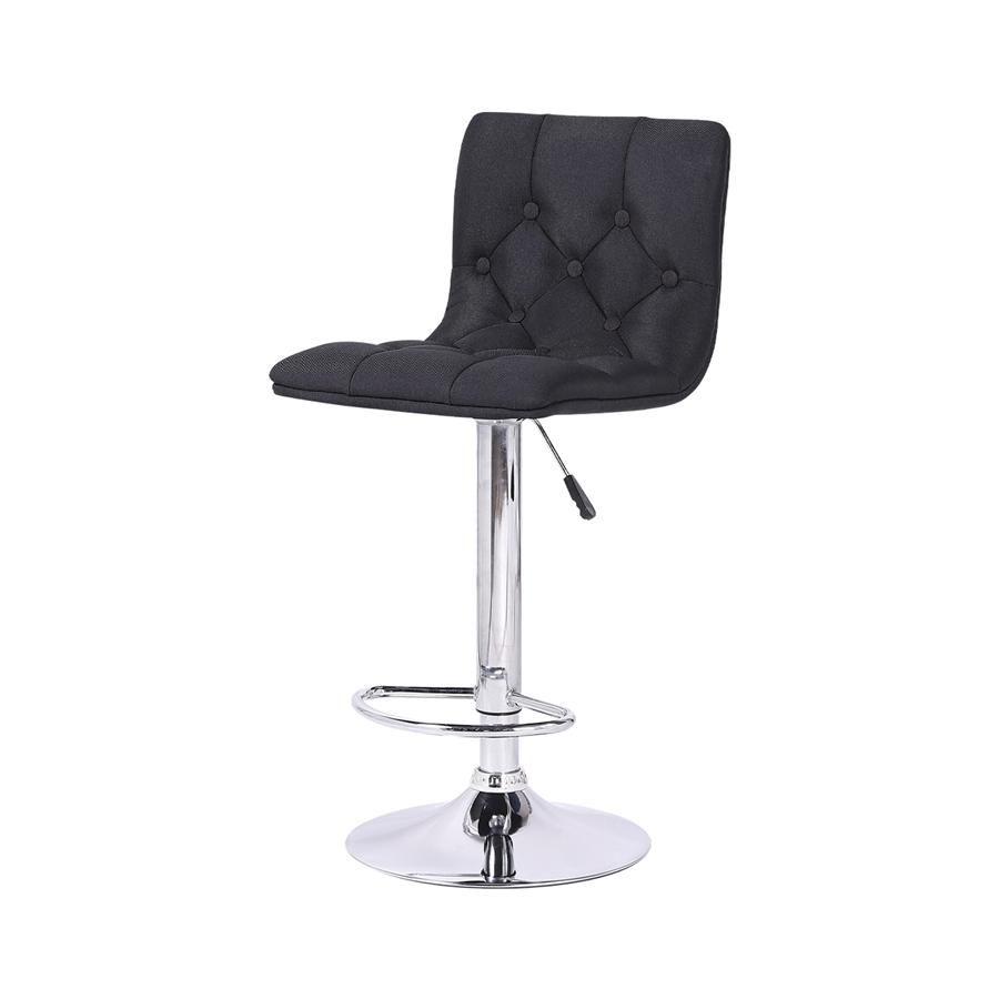 Jessar - Tabourets Tournants à Hauteur Réglable de la Collection Rivoli, Ensemble de 2, Noir - Simple Boutique