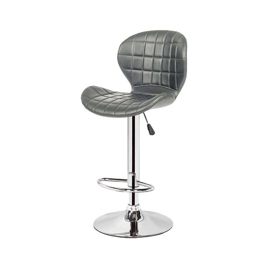 Jessar - Tabourets Tournants à Hauteur Réglable de la Collection Upper, Ensemble de 2, Gris - Simple Boutique