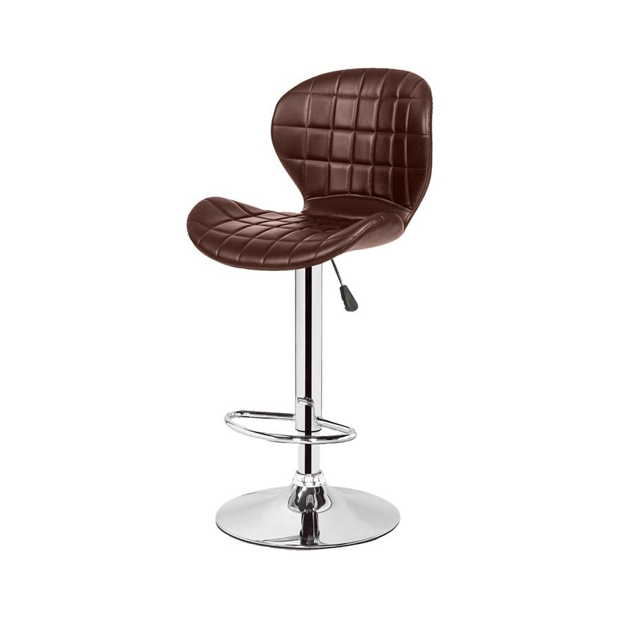 Jessar - Tabourets Tournants à Hauteur Réglable de la Collection Upper, Ensemble de 2, Marron - Simple Boutique