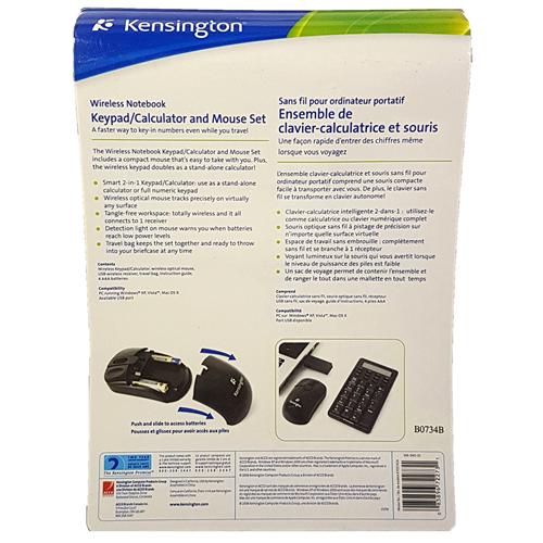 Kensington Ensemble Clavier Numérique/Calculatrice Et Souris Sans-Fil - Simple Boutique